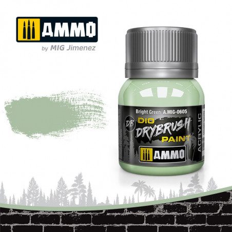 Dio Drybrush paint Ammo Bright Green A.MIG-0605