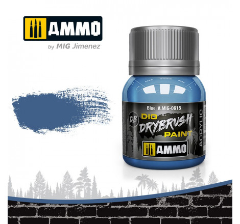 Dio Drybrush paint Ammo Blue A.MIG-0615