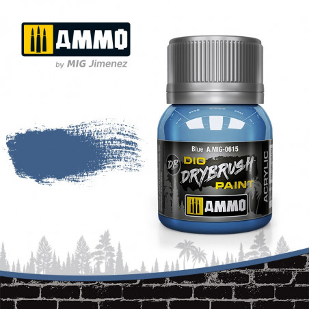 Dio Drybrush paint Ammo Blue A.MIG-0615