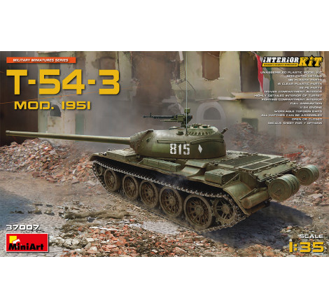 MiniArt maquette T-54-3 (1951) 1:35 référence 37007