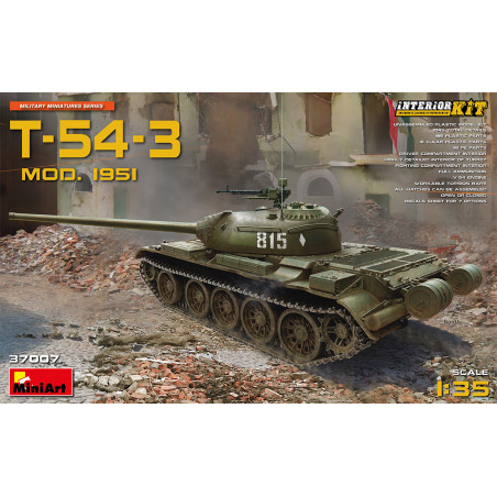 MiniArt maquette T-54-3 (1951) 1:35 référence 37007