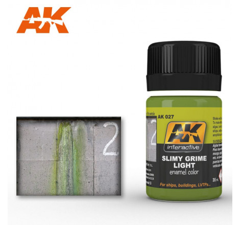 Peinture enamel AK027 Slimy Grime Light 35ml