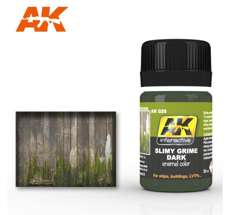 Peinture enamel AK026 Slimy Grime Dark 35ml