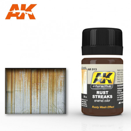 Peinture enamel AK013 Rust Streaks 35ml