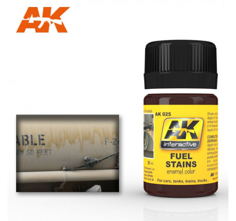 Peinture enamel AK025 Fuel Stains 35ml