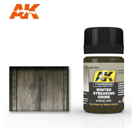 Peinture enamel AK014 Winter Streaking Grime 35ml