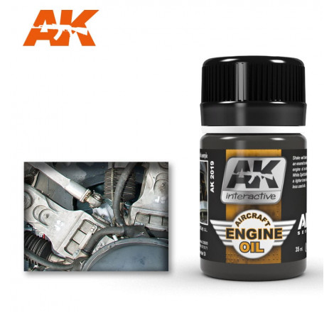 Peinture enamel AK019 Aicraft Engine Oil 35ml