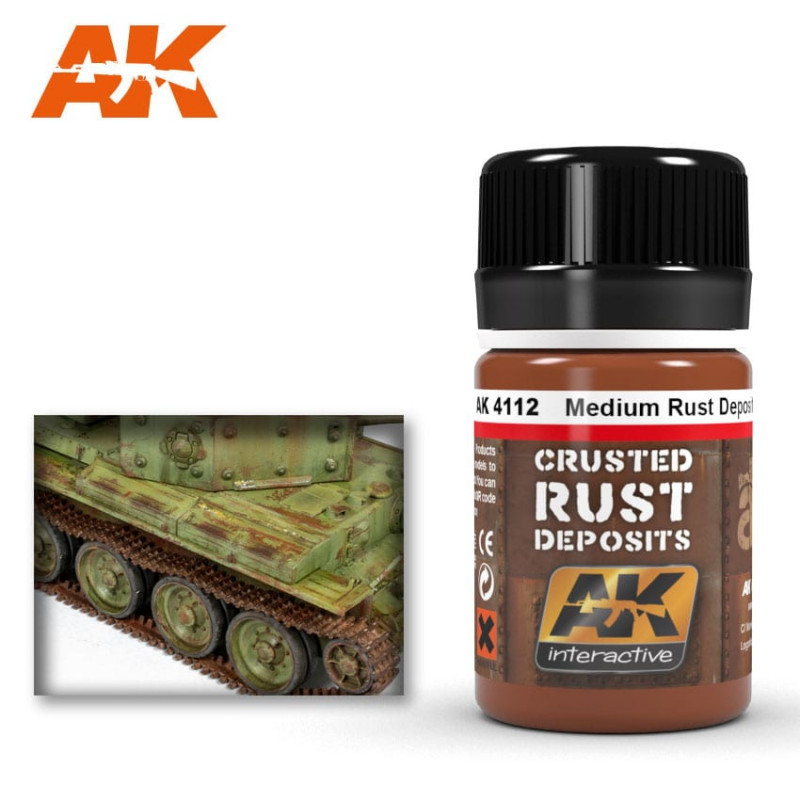 Peinture enamel AK4112 Medium Rust Deposits 35ml