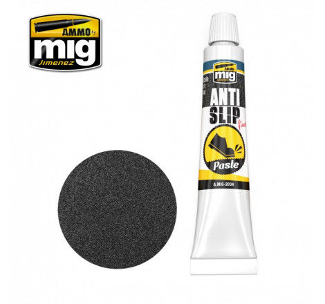 Pate antidérapante fine Noire pour 1/72 - 1/48 20ml A.MIG-2034