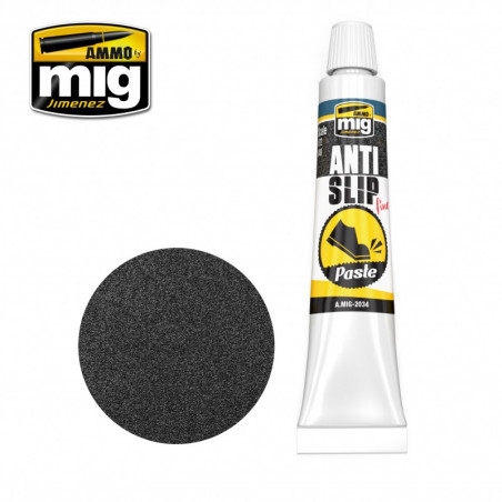 Pate antidérapante fine Noire pour 1/72 - 1/48 20ml A.MIG-2034