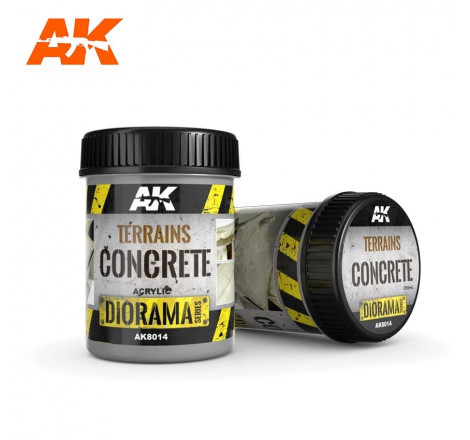 Terrains concrete (béton) acrylic diorama AK référence AK8014