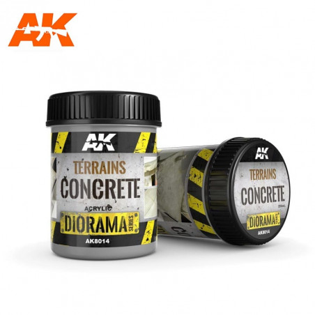Terrains concrete (béton) acrylic diorama AK référence AK8014