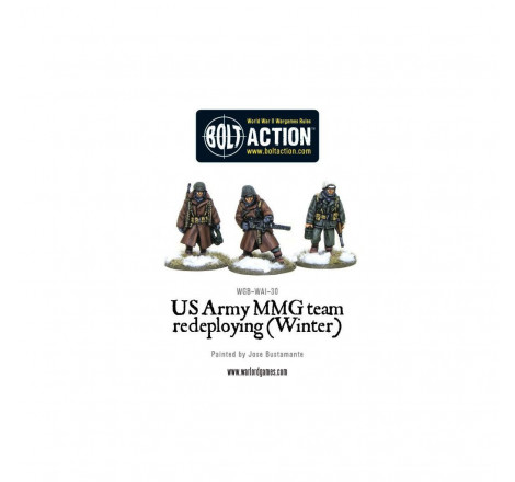 Bolt Action - US Army MMG team (Winter) - Redeploying aupetitbunker reims