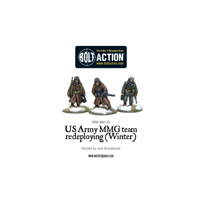 Bolt Action - US Army MMG team (Winter) - Redeploying aupetitbunker reims