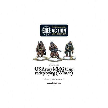 Bolt Action - US Army MMG team (Winter) - Redeploying aupetitbunker reims