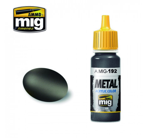 Peinture acrylique Ammo Metal Polished Metal A.MIG-0192