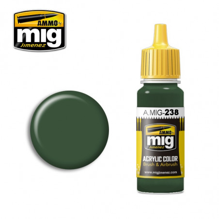 Peinture acrylique Ammo FS 34092 Medium Green A.MIG-238