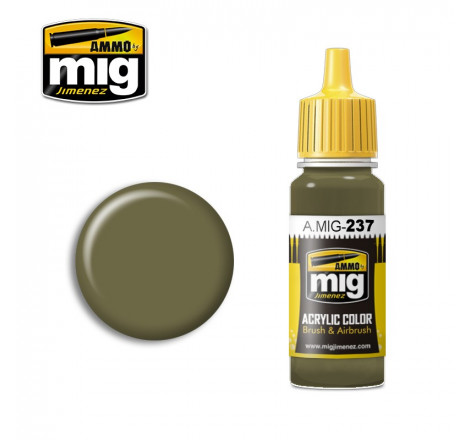 Peinture acrylique Ammo FS 23070 USAAF Olive Drab A.MIG-237