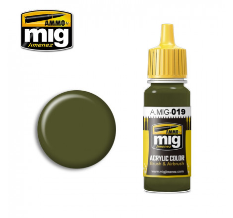 Peinture acrylique Ammo 4BO Russian Green A.MIG-0019