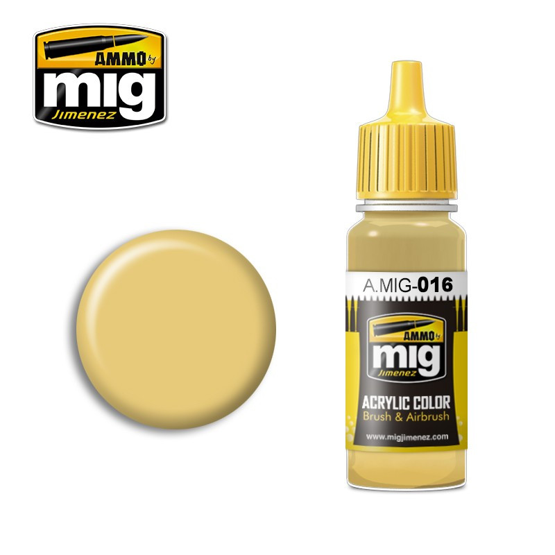 Ammo® Peinture acrylique RAL 8020 Gelbbraun A.MIG-0016