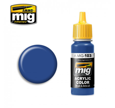 Peinture acrylique Ammo Medium Blue A.MIG-0103