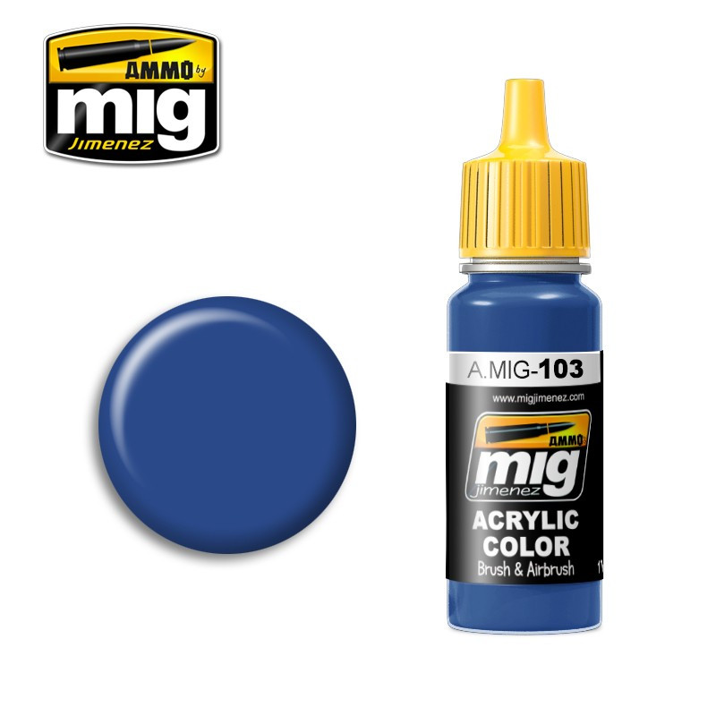 Peinture acrylique Ammo Medium Blue A.MIG-0103
