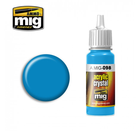 Peinture acrylique Ammo Crystal Light Blue A.MIG-0098