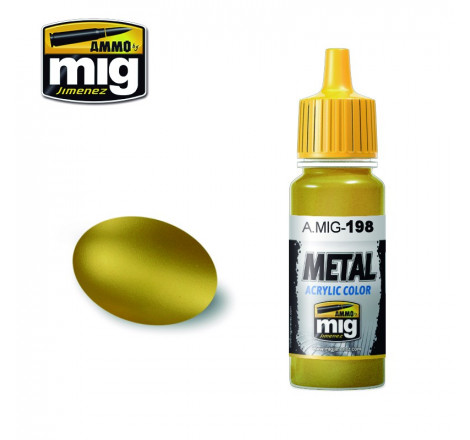 Peinture acrylique Ammo Metal Gold A.MIG-0198