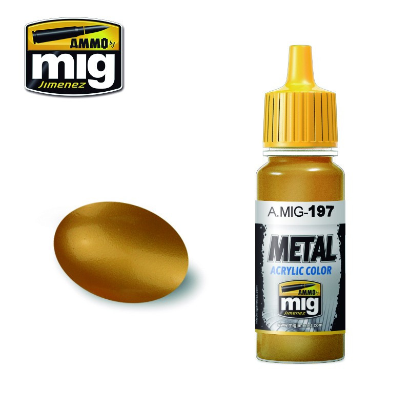 Peinture acrylique Ammo Metal Brass A.MIG-0197