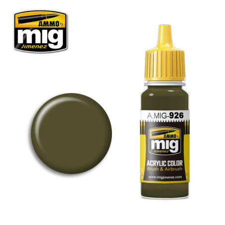 Peinture acrylique Ammo Olive Drab Base A.MIG-0926