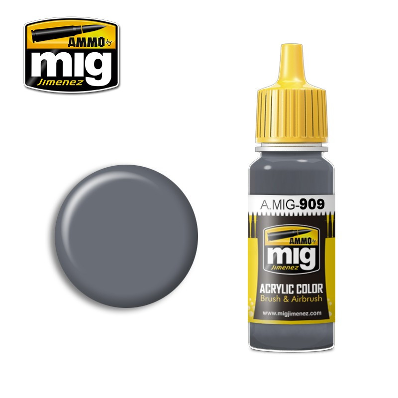 Peinture acrylique Ammo Grey Light Base A.MIG-0909