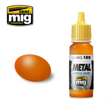 Peinture acrylique Ammo Metal Metallic Orange A.MIG-0189