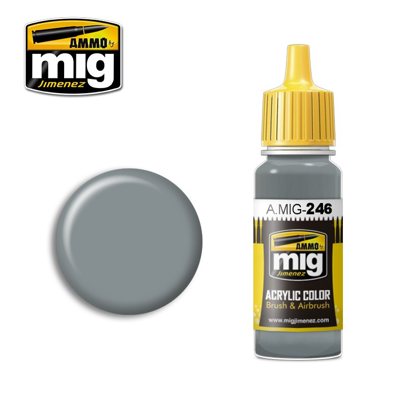 Peinture acrylique Ammo Medium Sea Grey (BS 637) A.MIG-0246