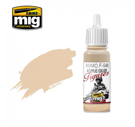 Peinture acrylique Ammo Figures Light Skin Tone A.MIG-0548