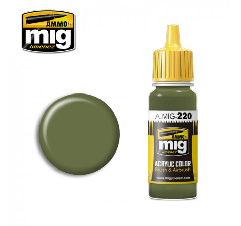 Peinture acrylique Ammo FS 34151 Zinc Chrom. Interior Green A.MIG-0220