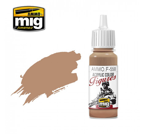 Peinture acrylique Ammo Figures Warm Skin Tone Ammo.F-550