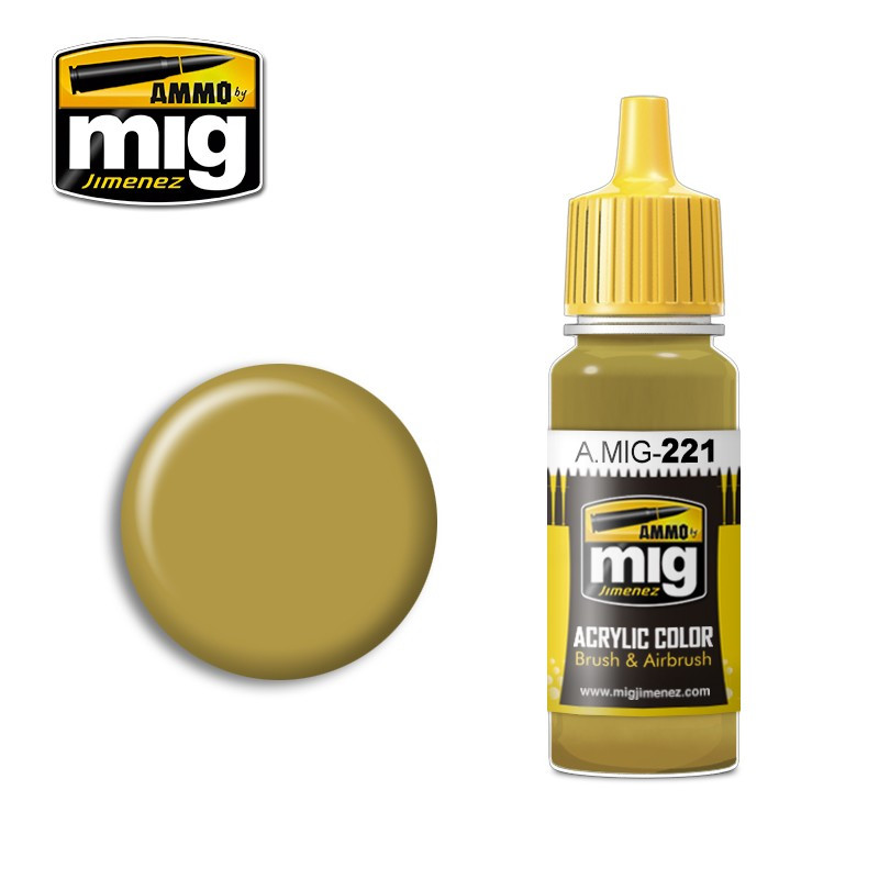 Peinture acrylique Ammo FS 33481 Zinc Chromate Yellow A.MIG-0221