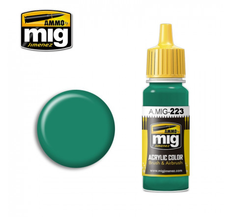Peinture acrylique Ammo Interior Turquoise Green A.MIG-0223