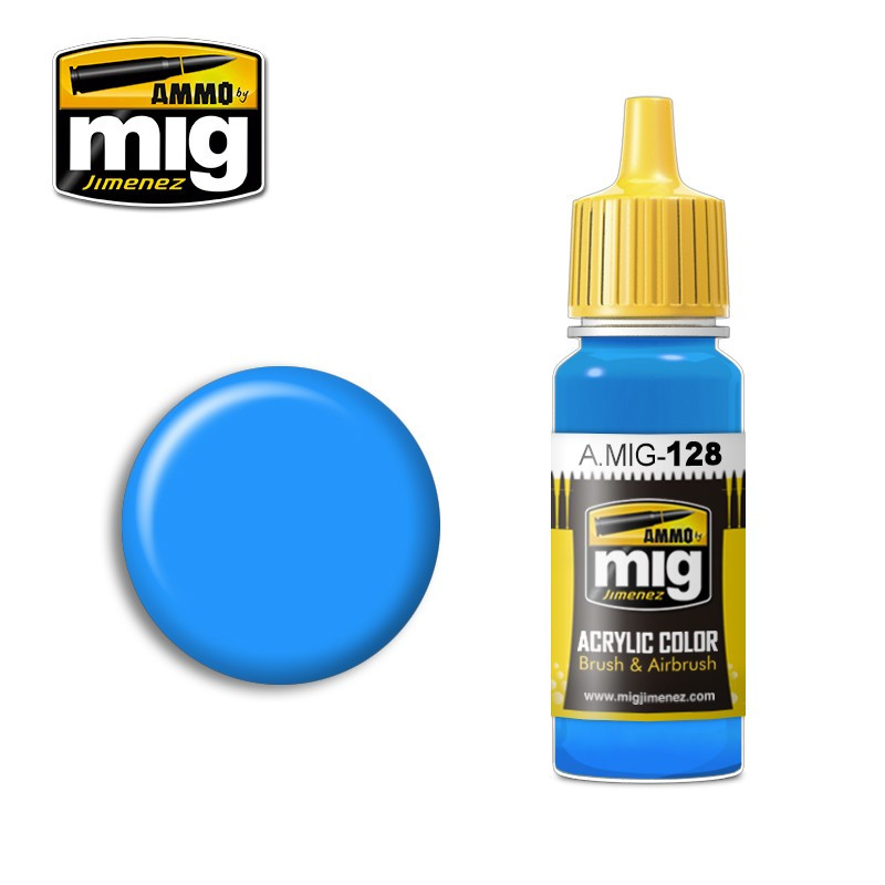 Peinture acrylique Ammo Cyan A.MIG-0128