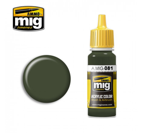 Peinture acrylique Ammo US Olive Drab Vietnam (FS24087) A.MIG-0081