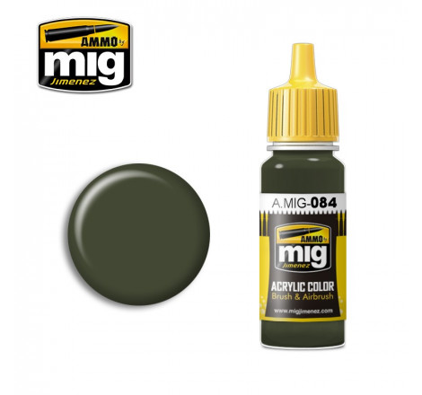Peinture acrylique Ammo NATO (otan) Green  A.MIG-0084