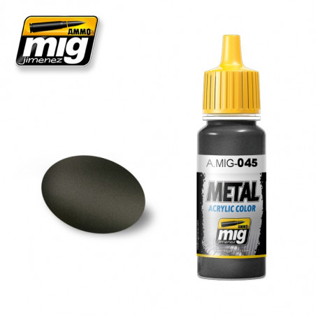 Peinture acrylique Ammo Metal Gunmetal A.MIG-0045