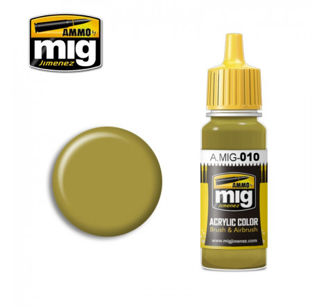 Peinture acrylique Ammo RAL 7028 Dunkelgelb (mid war) A.MIG-0010