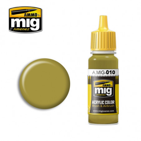 Peinture acrylique Ammo RAL 7028 Dunkelgelb (mid war) A.MIG-0010