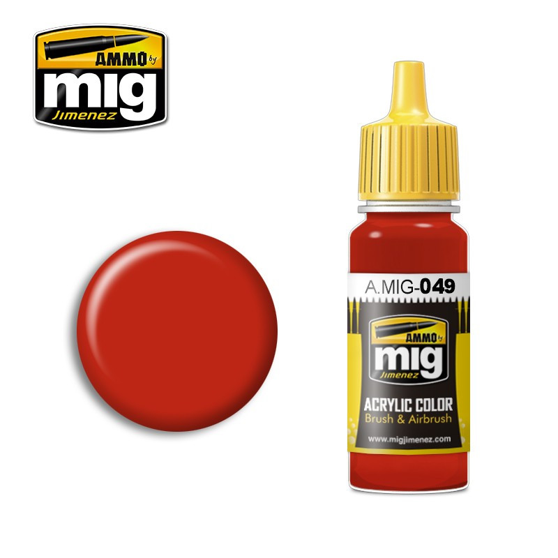 Peinture acrylique Ammo Red A.MIG-0049
