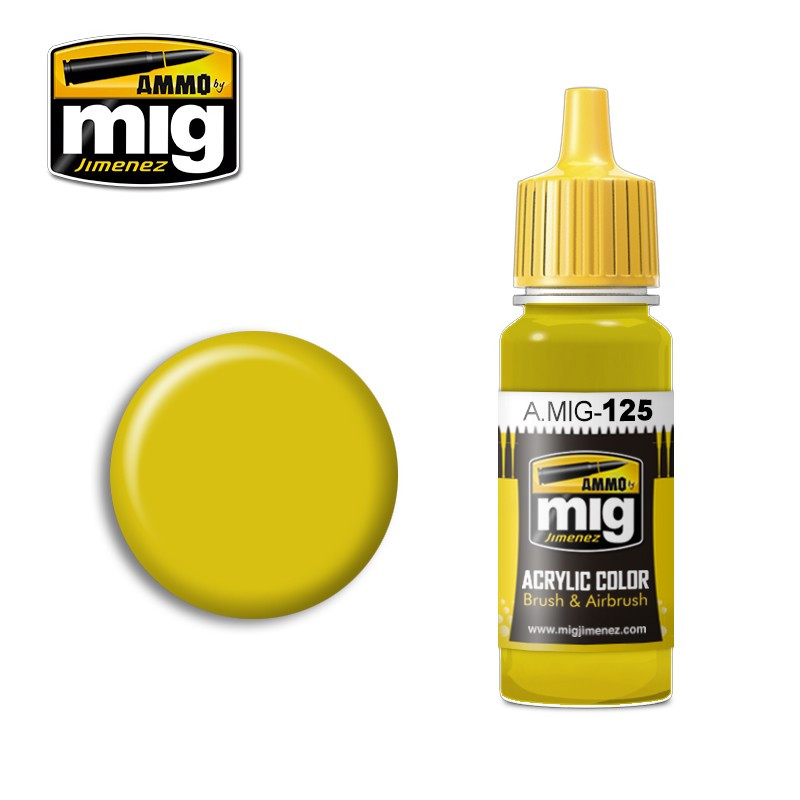 Peinture acrylique Ammo Gold Yellow (RLM 04 Gelb) A.MIG-0125