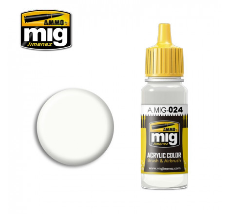 Peinture acrylique Ammo Washable White Camo A.MIG-0024