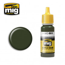 Ammo® Peinture acrylique RAL 6003 Olivgrün opt.1 A.MIG-0001