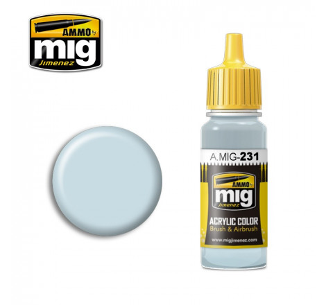 Peinture acrylique Ammo RLM 65 Hellblau A.MIG-0231