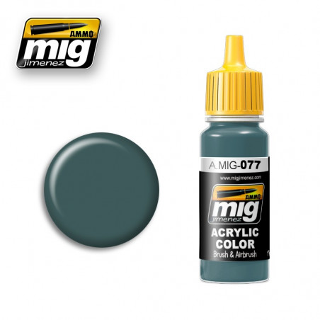 Peinture acrylique Ammo Dull Green A.MIG-0077